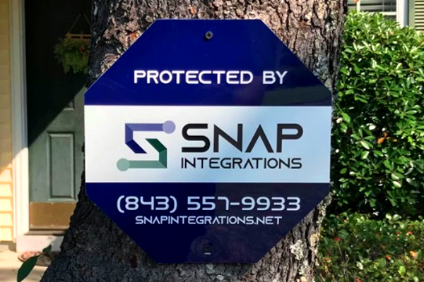Home security system signs & stickers