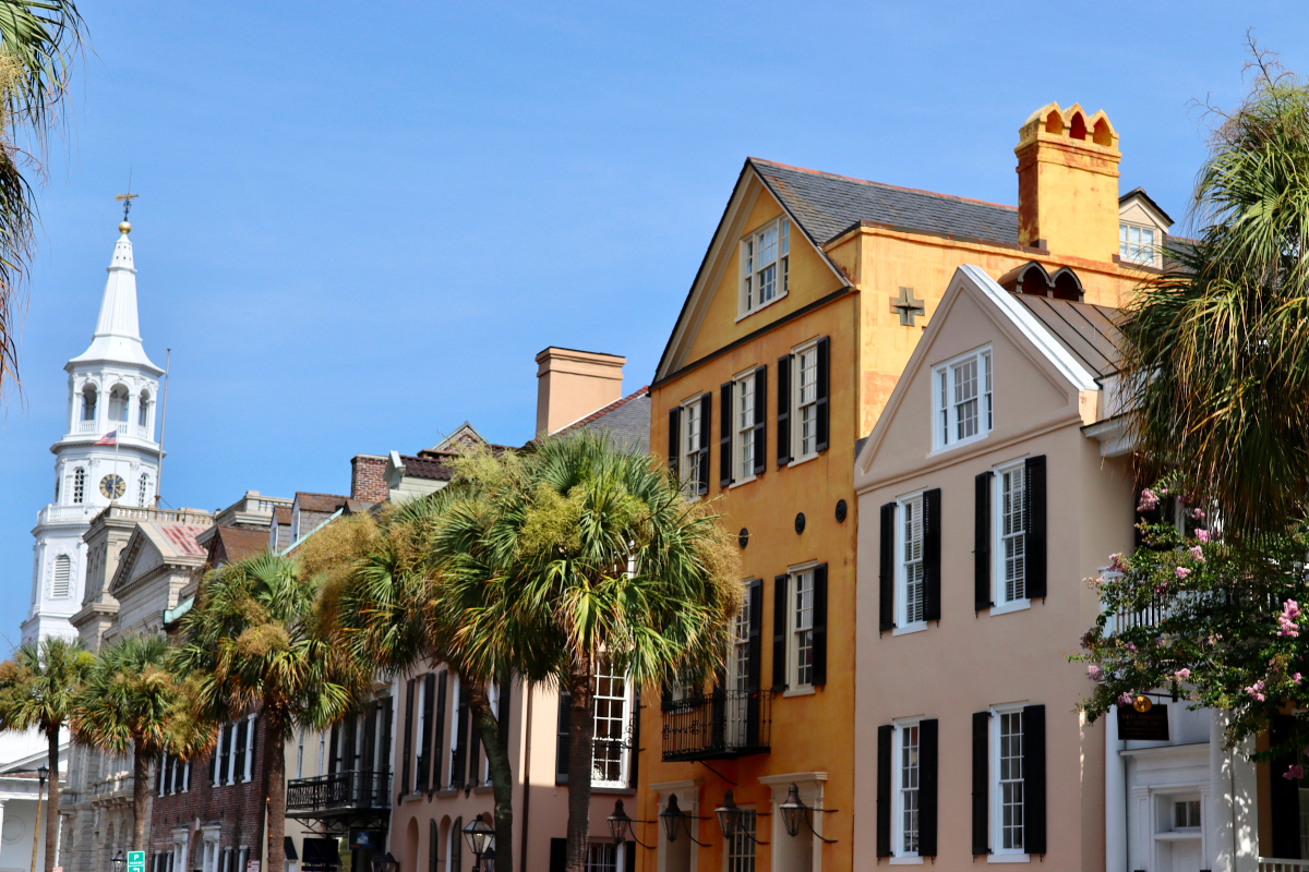 Broad street view of Charleston, South Carolina