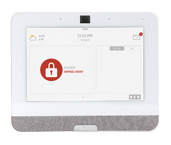 Home security touchscreen keypad/panel combo